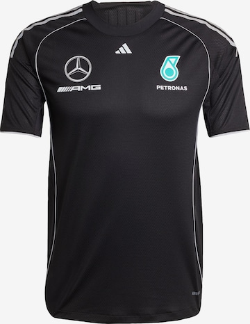 T-Shirt fonctionnel 'Mercedes - AMG Petronas Formula One' ADIDAS PERFORMANCE en noir : devant