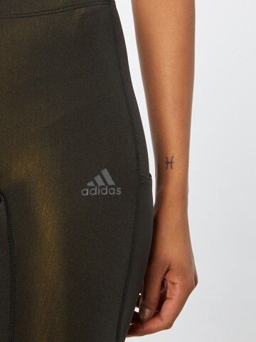 ADIDAS SPORTSWEAR Skinny Športne hlače 'Run Fast' | črna barva