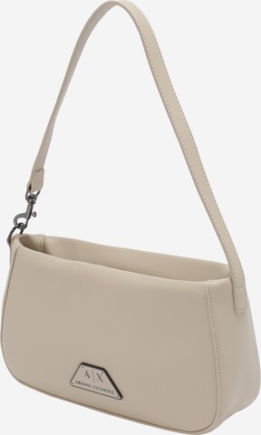 ARMANI EXCHANGE Axelremsväska i beige: framsida