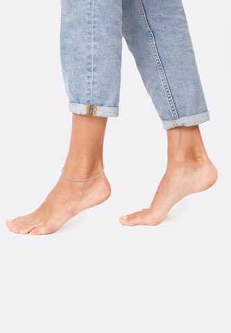 Accesorii pentru picioare 'Figaro' de la ELLI pe argintiu: față