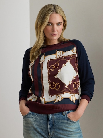 Lauren Ralph Lauren Plus Πουλόβερ 'STARIK' σε μπλε: μπροστά