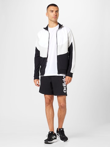 ADIDAS SPORTSWEAR Regular Sportbroek 'Aeroready Essentials Linear Logo' in Zwart