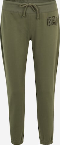 Effilé Pantalon Gap Petite en vert : devant
