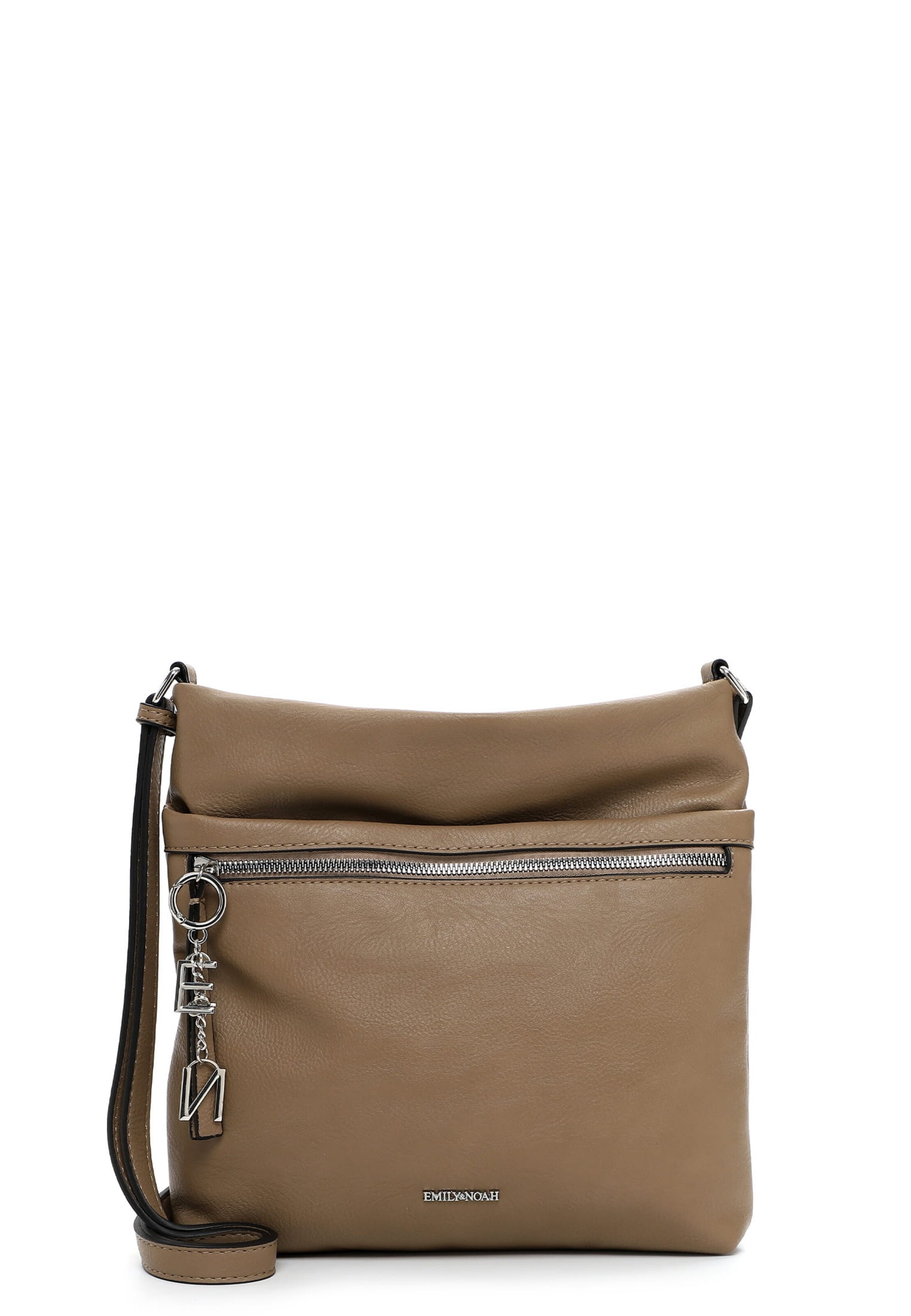 Emily & Noah Schoudertas ' E&N Harmina ' in Bruin: voorkant