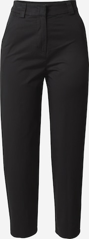 Regular Pantaloni de la Sisley pe negru: față