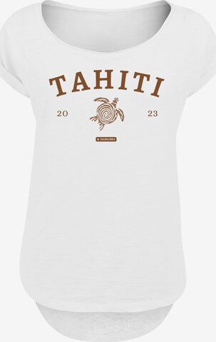 T-shirt 'Tahiti' F4NT4STIC en blanc : devant