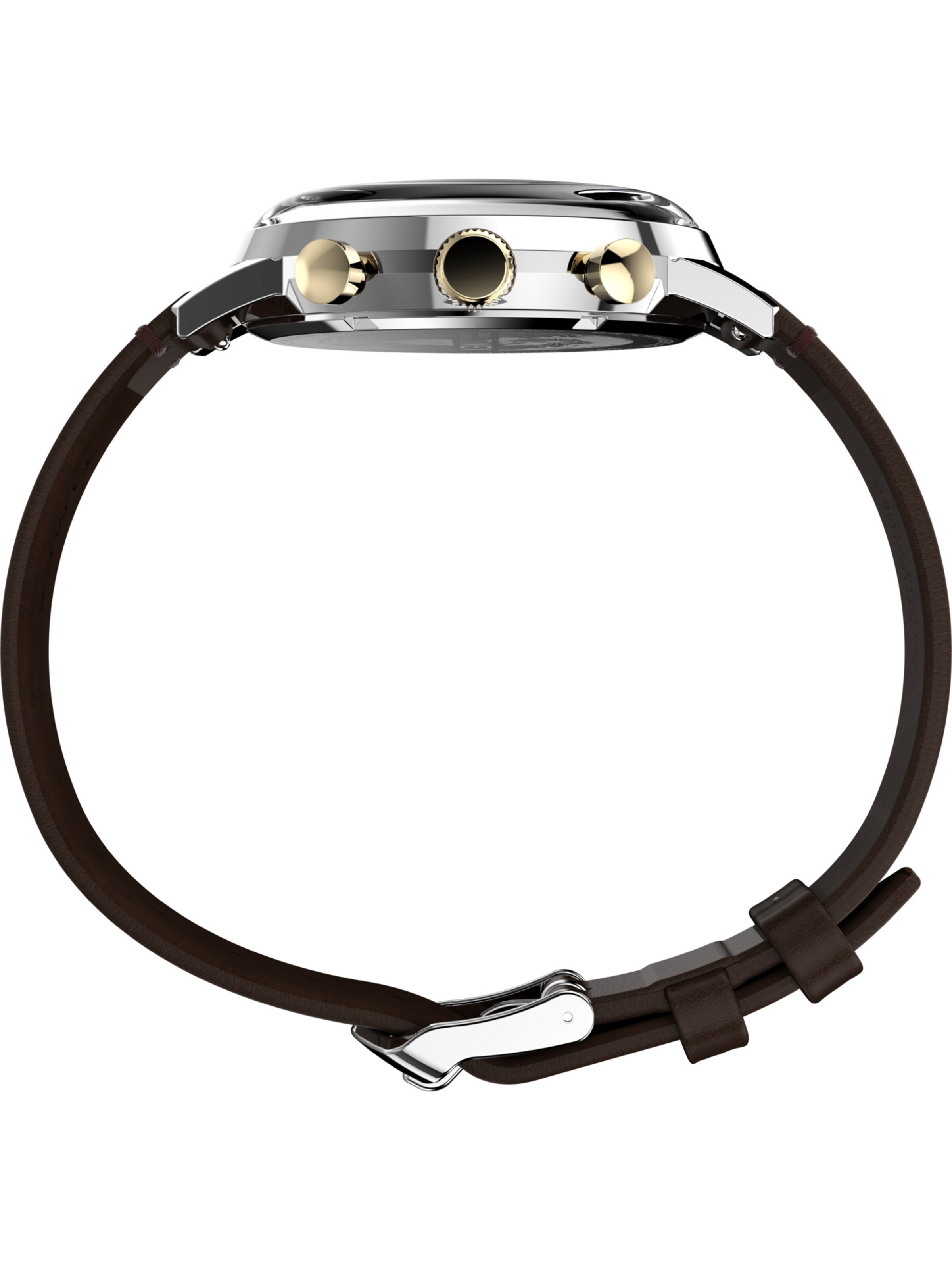 Montre à affichage analogique TIMEX en marron