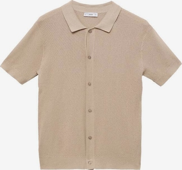 MANGO MAN Hemd 'Canario' in Beige: Vorderseite