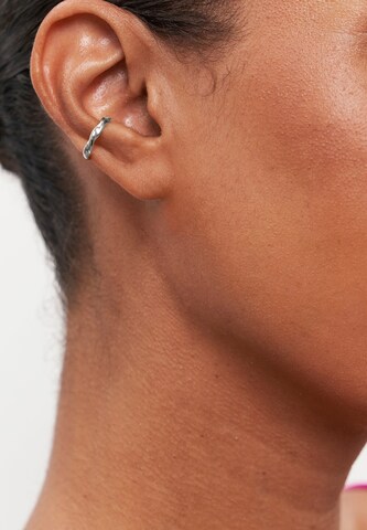 Boucles d'oreilles 'Flux' Stilnest en argent : devant