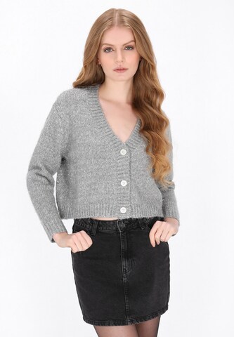 Cardigan DreiMaster Vintage en gris : devant