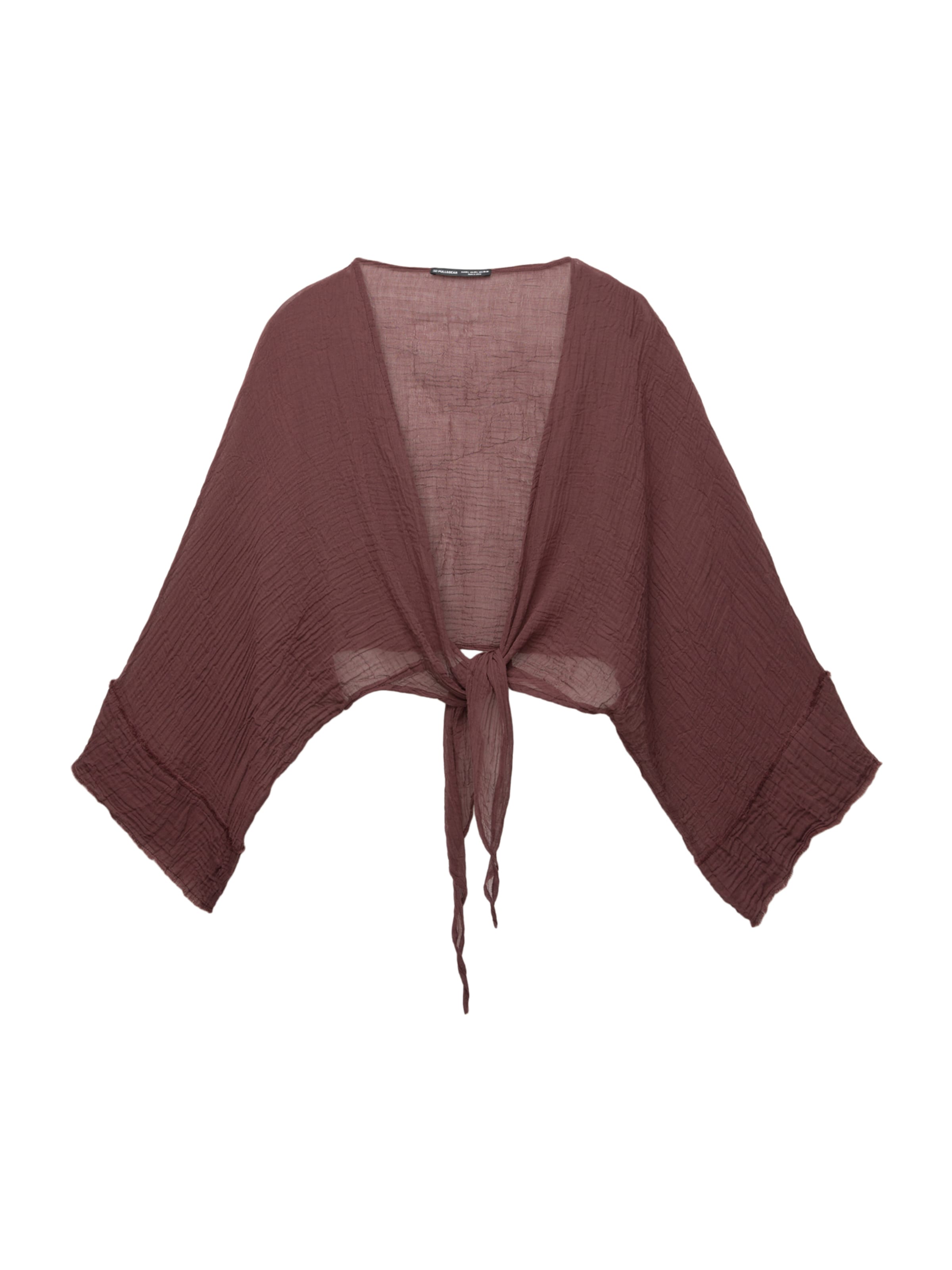 Pull&Bear Bluse in Braun: Vorderseite