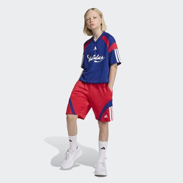 ADIDAS SPORTSWEAR Regular Workout Pants in Red