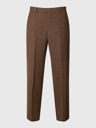 SELECTED Pantalón de pinzas en 48 en marrón, Vista del producto
