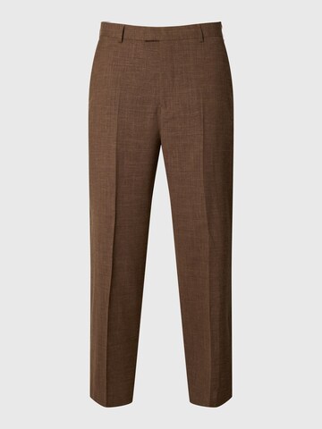SELECTED Regular Pantalon in Bruin: voorkant