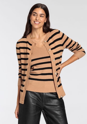 HECHTER PARIS Strickjacke in Beige