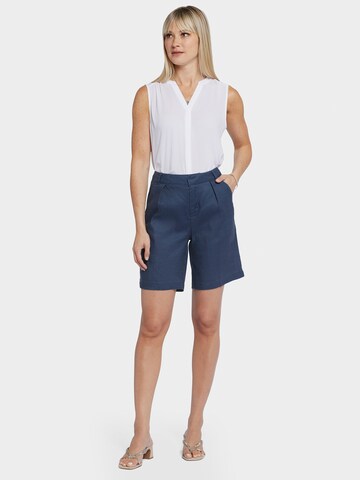 NYDJ Loose fit Pleat-Front Pants in Blue