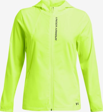 UNDER ARMOUR Performance Jacket 'OUTRUN THE STORM' in Yellow: front