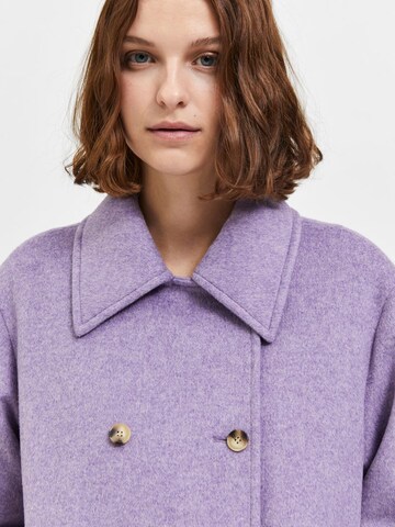 SELECTED FEMME Between-Seasons Coat in Purple