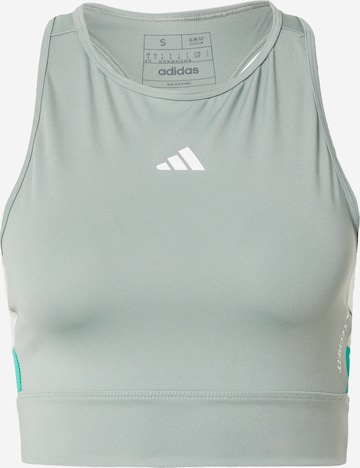 ADIDAS PERFORMANCE Top sportowy 'Techfit Colorblock ' w kolorze zielony: przód