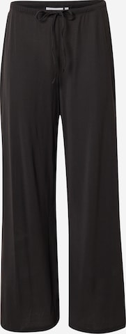 Wide Leg Pantalon WEEKDAY en noir : devant