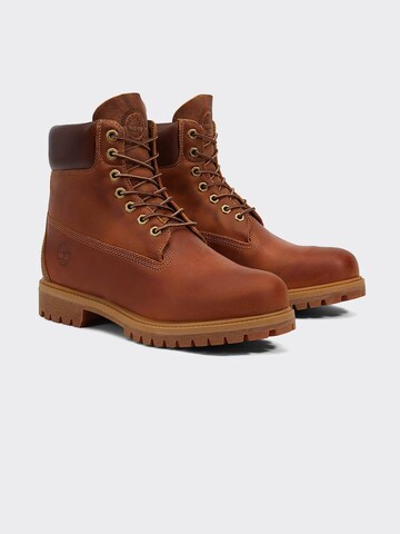Bottines à lacets 'TB1270942141 Timberland Premium 6 INCH LACE UP WATERPROOF BOOT BROWN' TIMBERLAND en marron