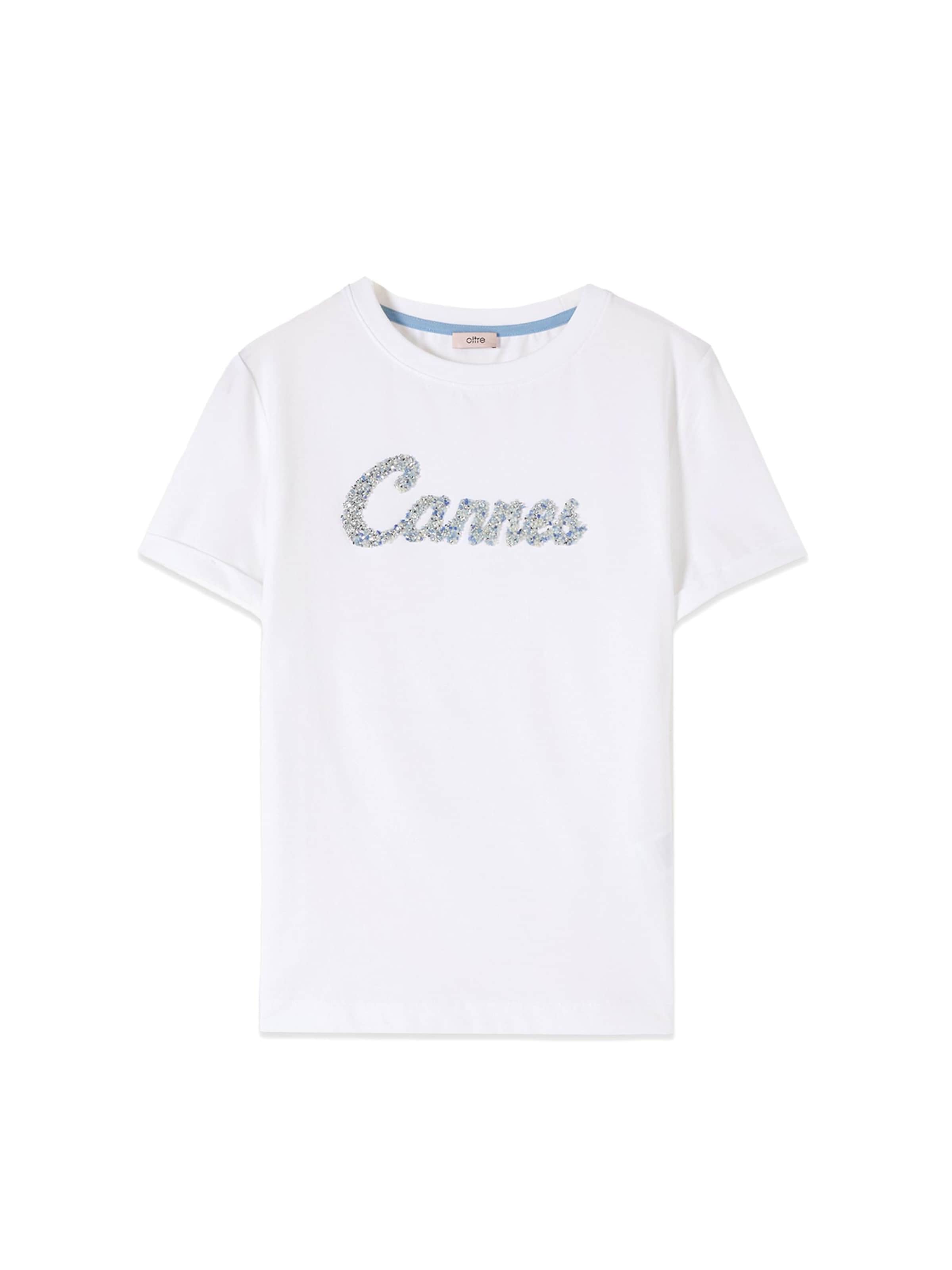 T-shirt oltre en blanc : devant