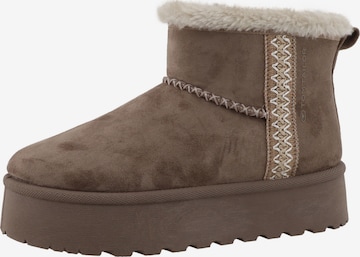TOM TAILOR - Botas em castanho: frente