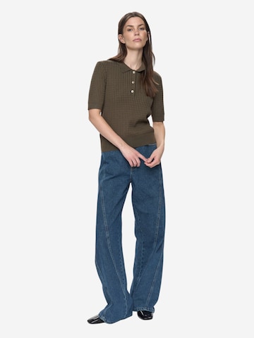 Pulover 'NUALETTE POLO' de la NÜMPH pe verde