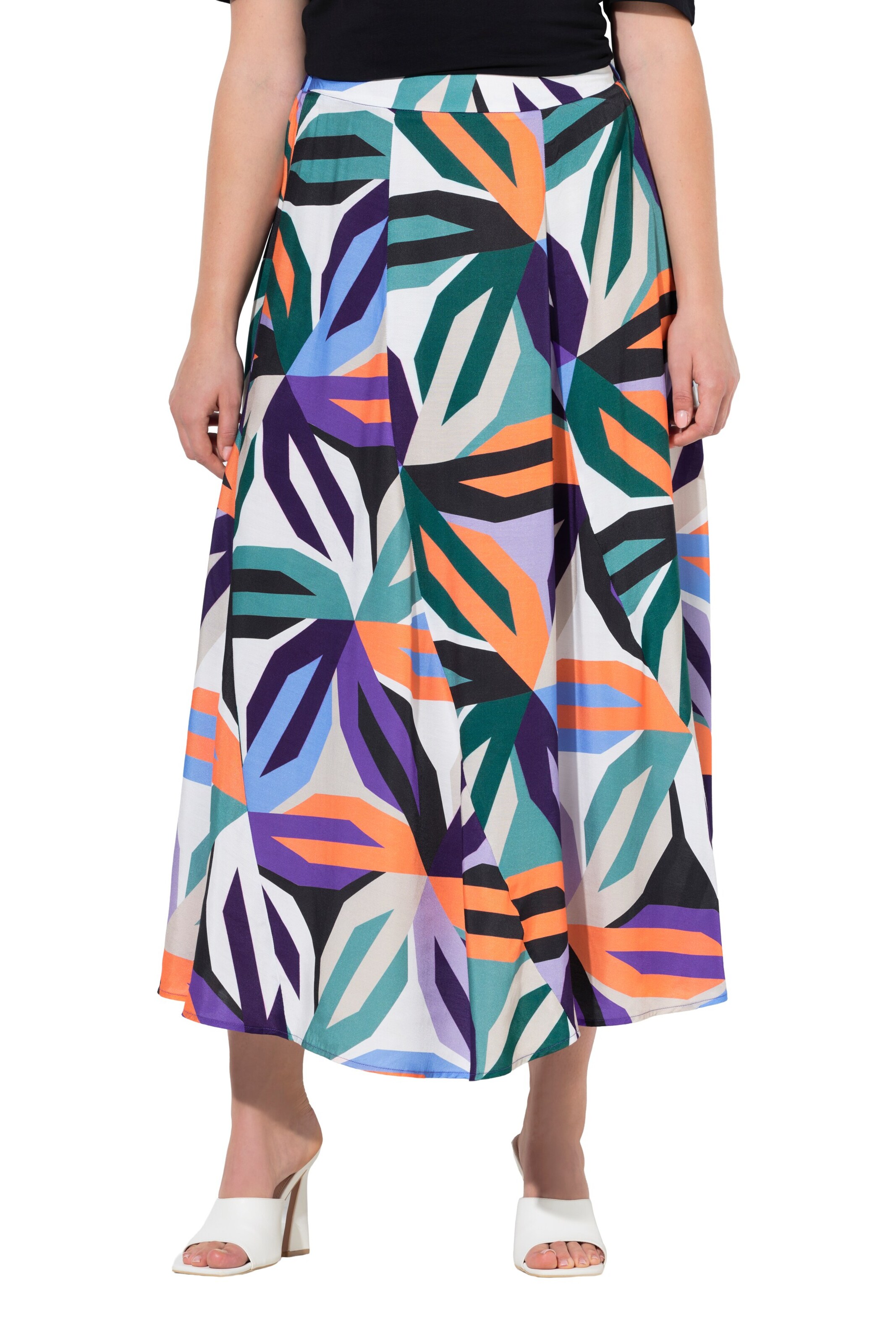 Ulla Popken Rok in Lila: voorkant