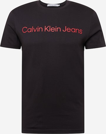 Calvin Klein Jeans - Camiseta en negro: frente