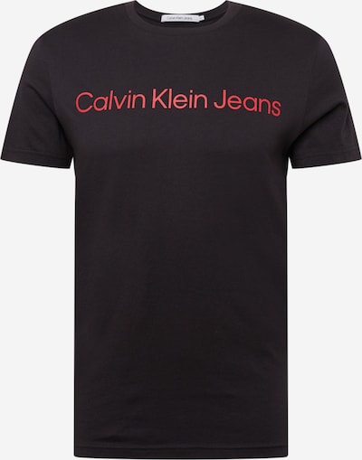 Calvin Klein Jeans Majica | rdeča / črna barva, Prikaz izdelka
