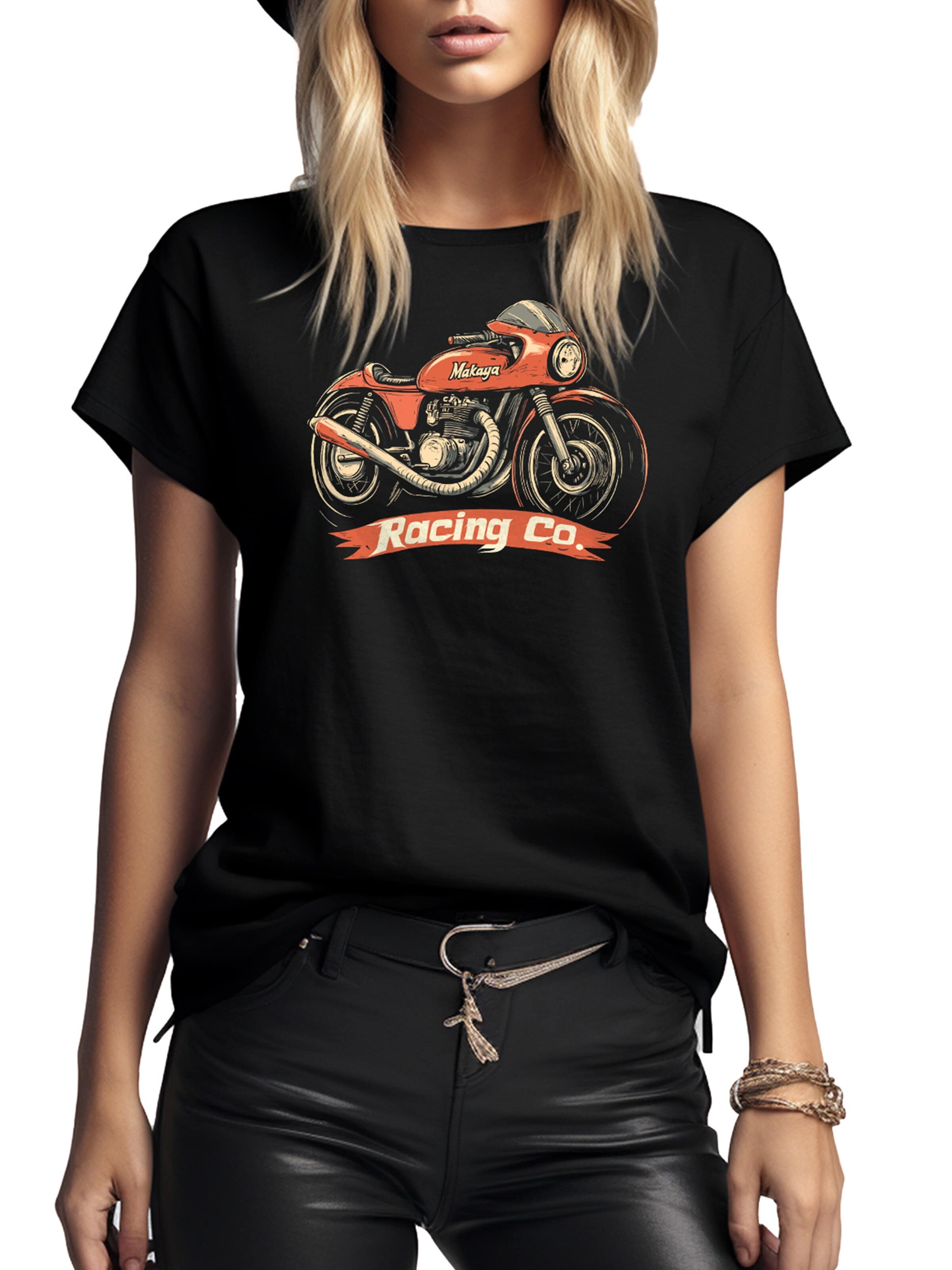 MAKAYA Shirt 'Racing Co' in Black