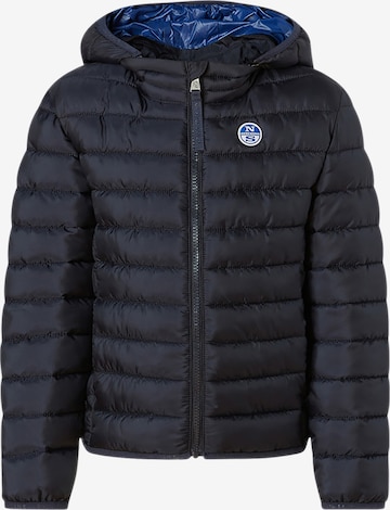 North Sails Tussenjas 'Skye Puffer' in Blauw: voorkant