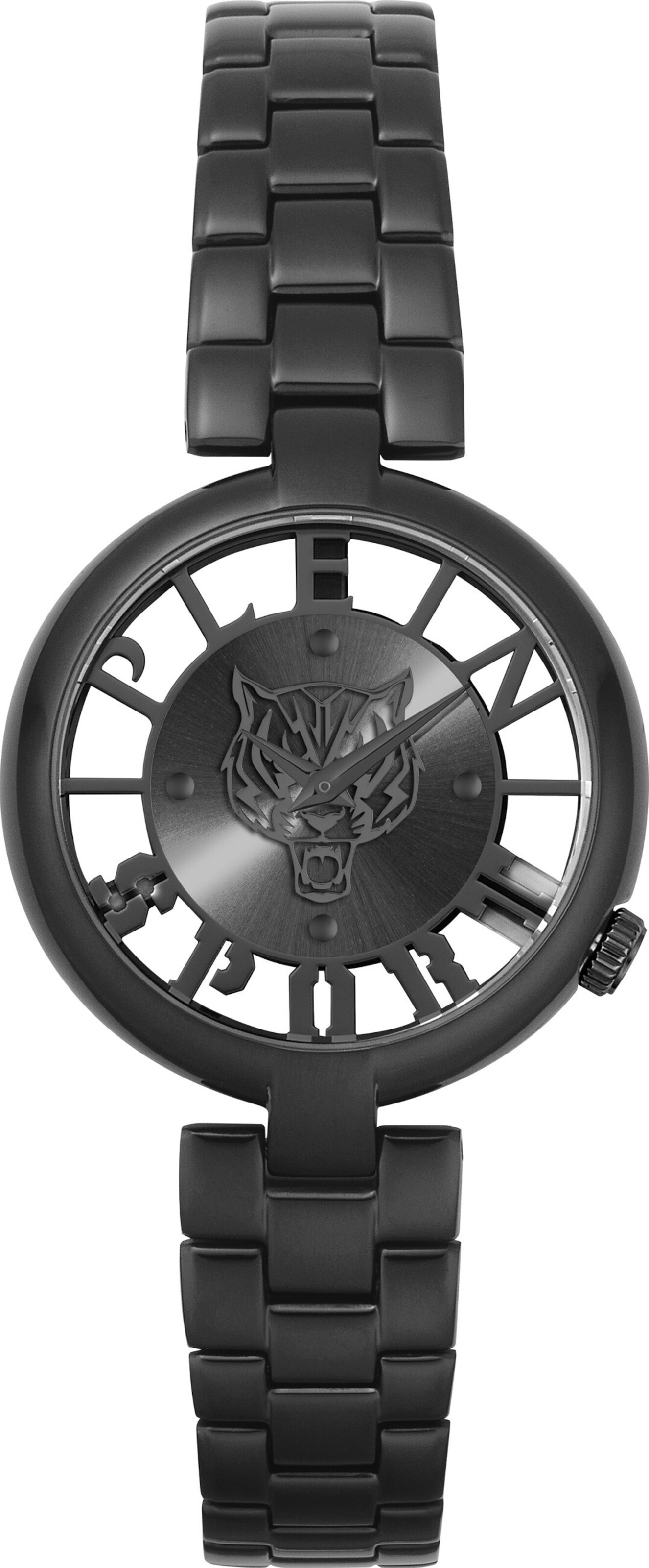 Plein Sport Analog watch ' TIGER LUXE ' in Black: front
