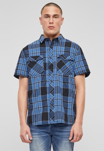 Brandit Regular fit Overhemd 'Roadstar' in Blauw: voorkant