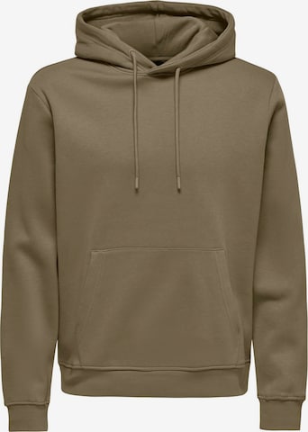 Only & Sons Свитшот 'ONSConnor' в Коричневый: спереди