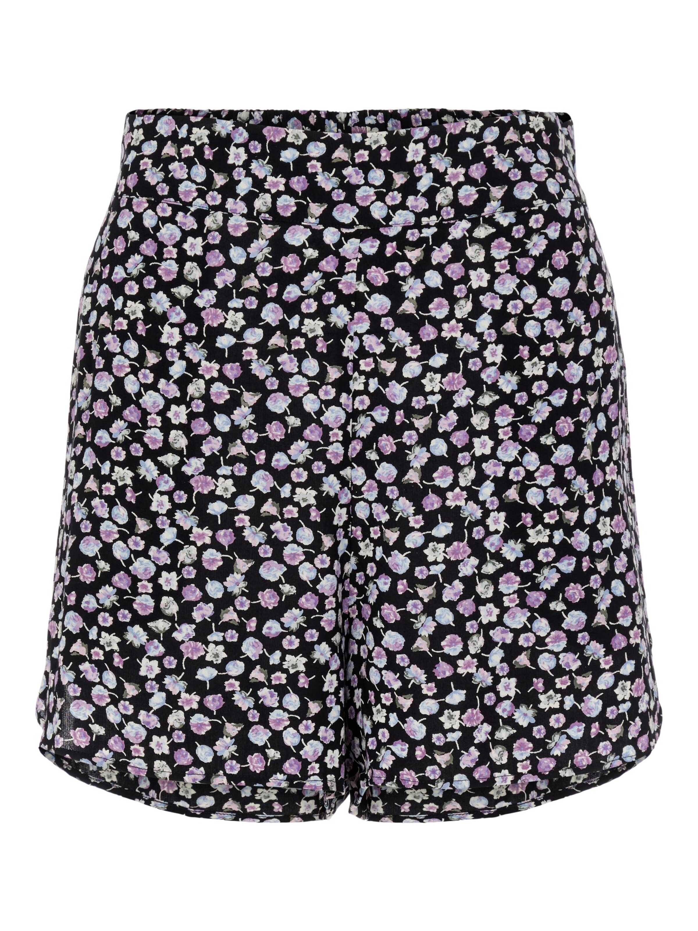 PIECES - regular Pantalón 'Nya' en negro: frente