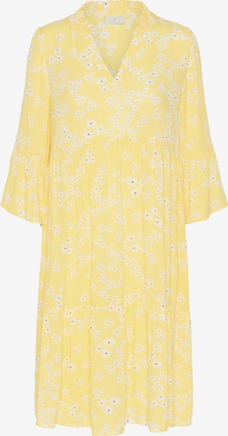 Kaffe Jurk 'Hera Amber' in Geel: voorkant
