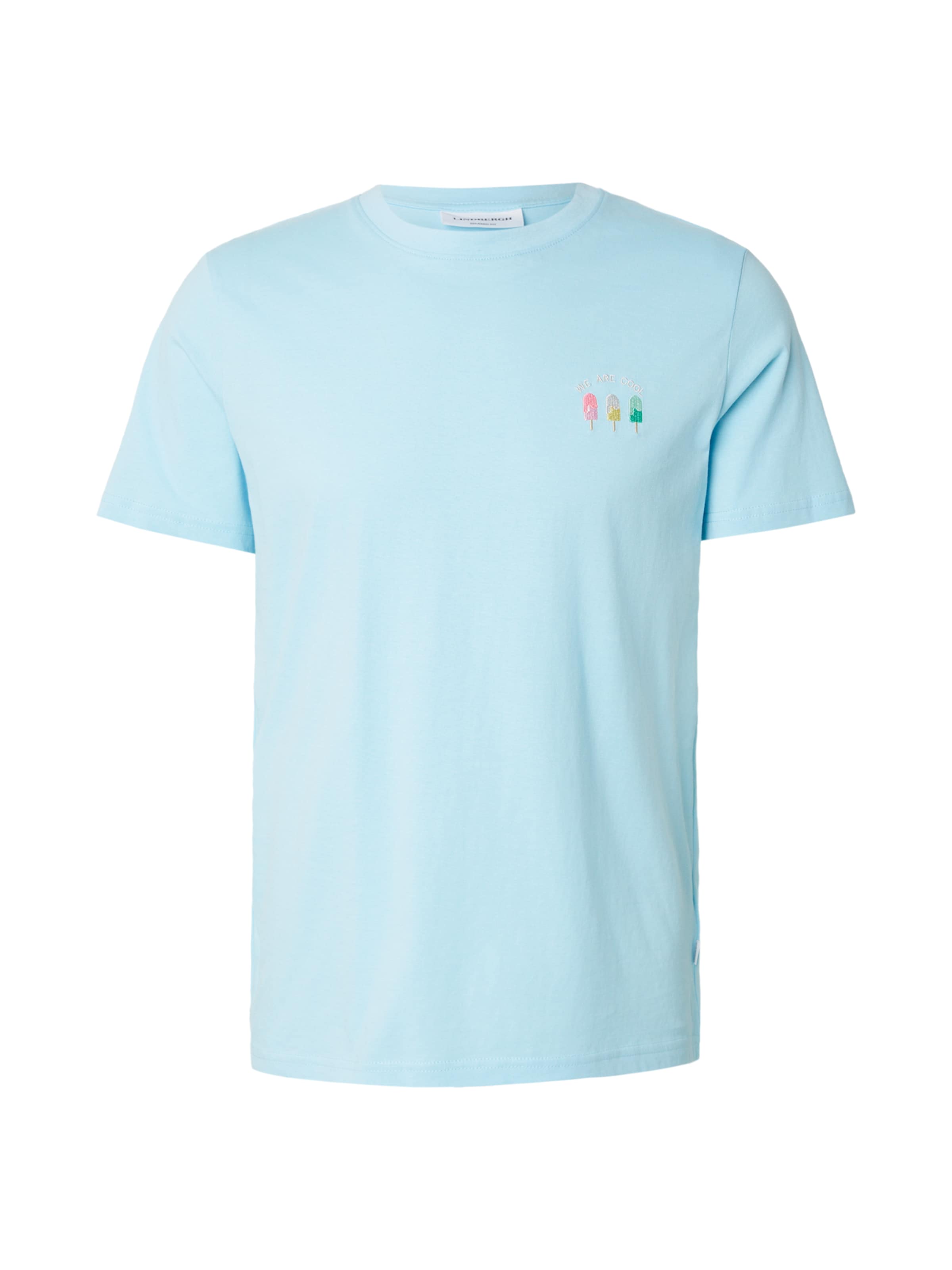 T-Shirt Lindbergh en bleu : devant