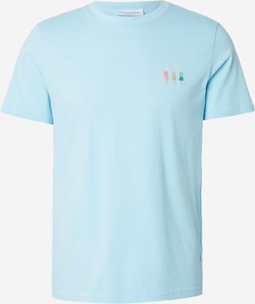 T-Shirt Lindbergh en bleu : devant