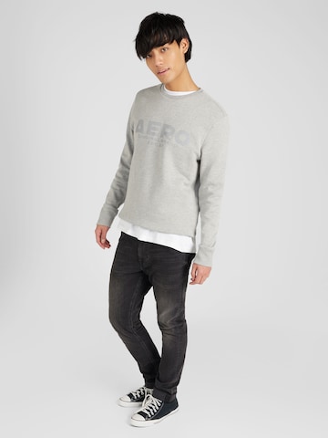 Sweat-shirt 'ORIGINAL' AÉROPOSTALE en gris