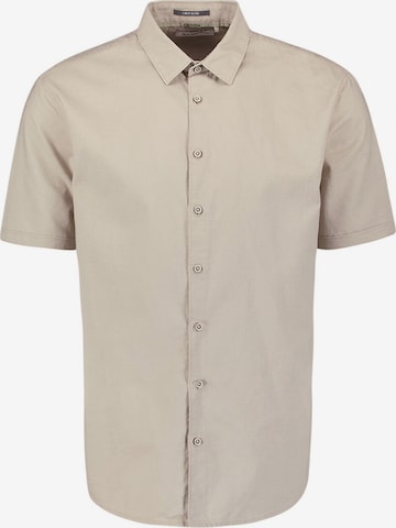 No Excess Button Up Shirt in Beige: front