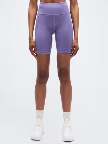 UNDER ARMOUR Skinny Workout Pants ' Motion' in Purple: front