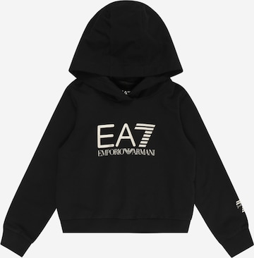 EA7 Emporio Armani Sweatshirt in Black: front