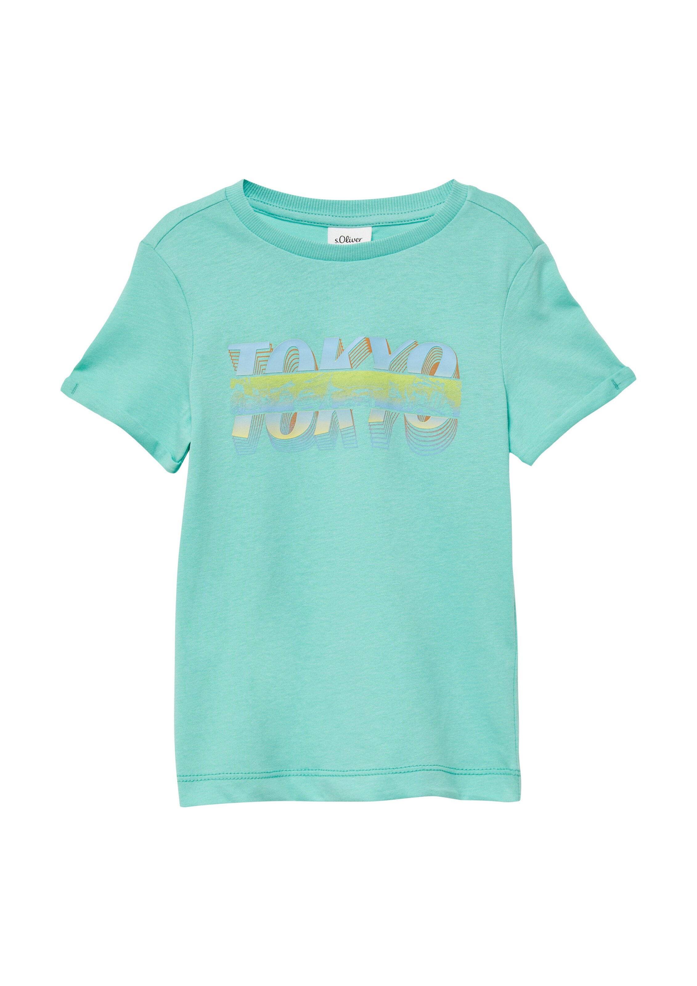 T-Shirt s.Oliver en vert : devant