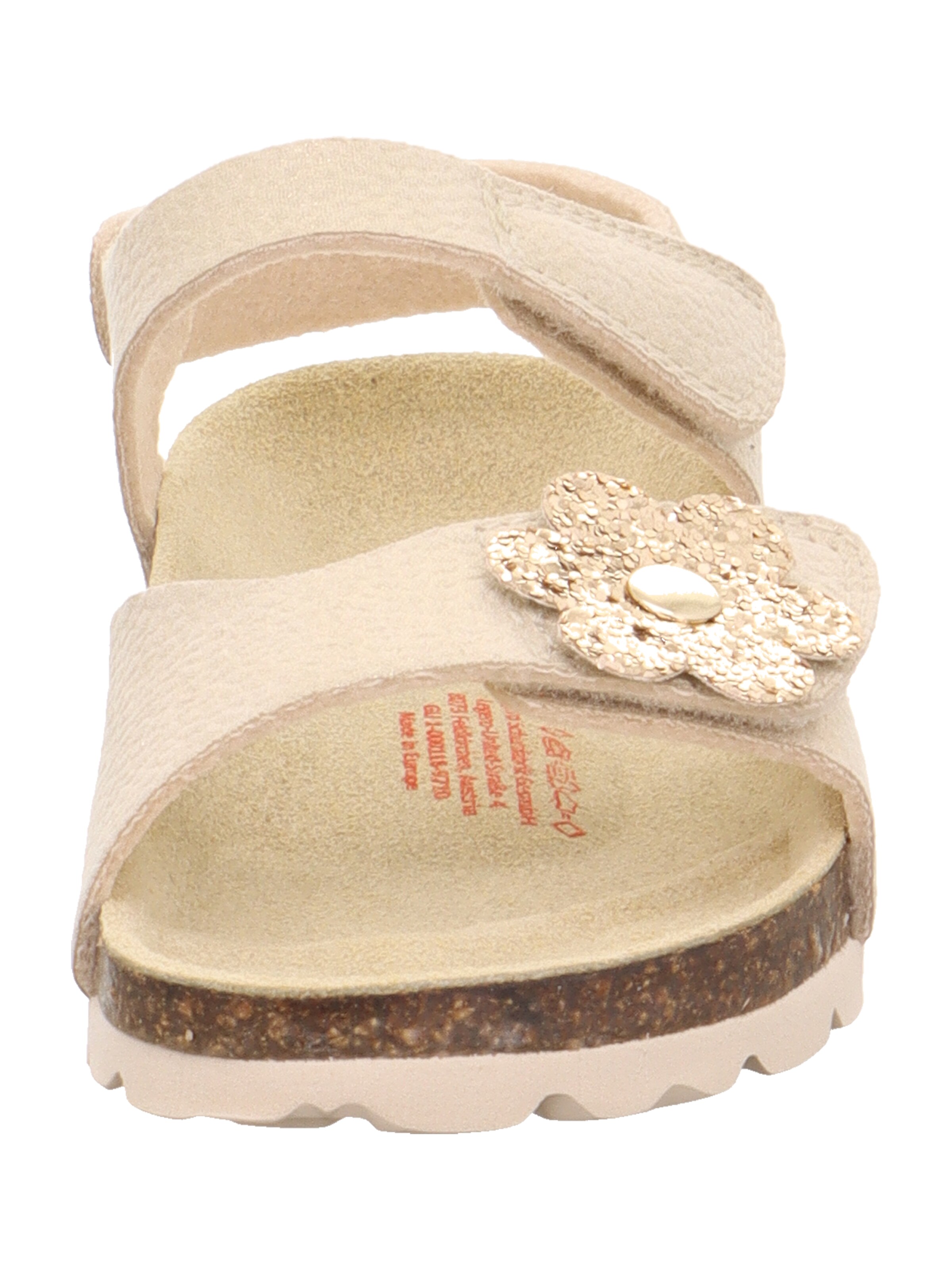 smėlio SUPERFIT Sandalai 'FUSSBETTPANTOFFEL'