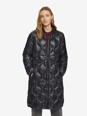 Manteau d’hiver ESPRIT en noir : devant