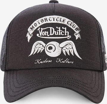 Casquette 'Gorra von dutch negra trucker basic logo' Von Dutch en noir : devant