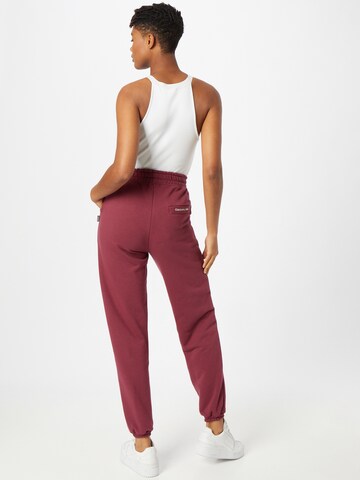 Colourful Rebel Tapered Pants in Red