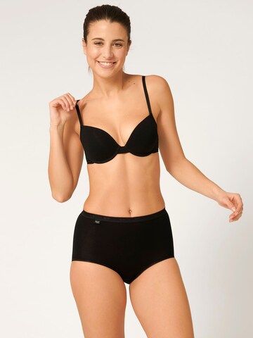 Slip ' Basic+ ' SLOGGI en noir : devant